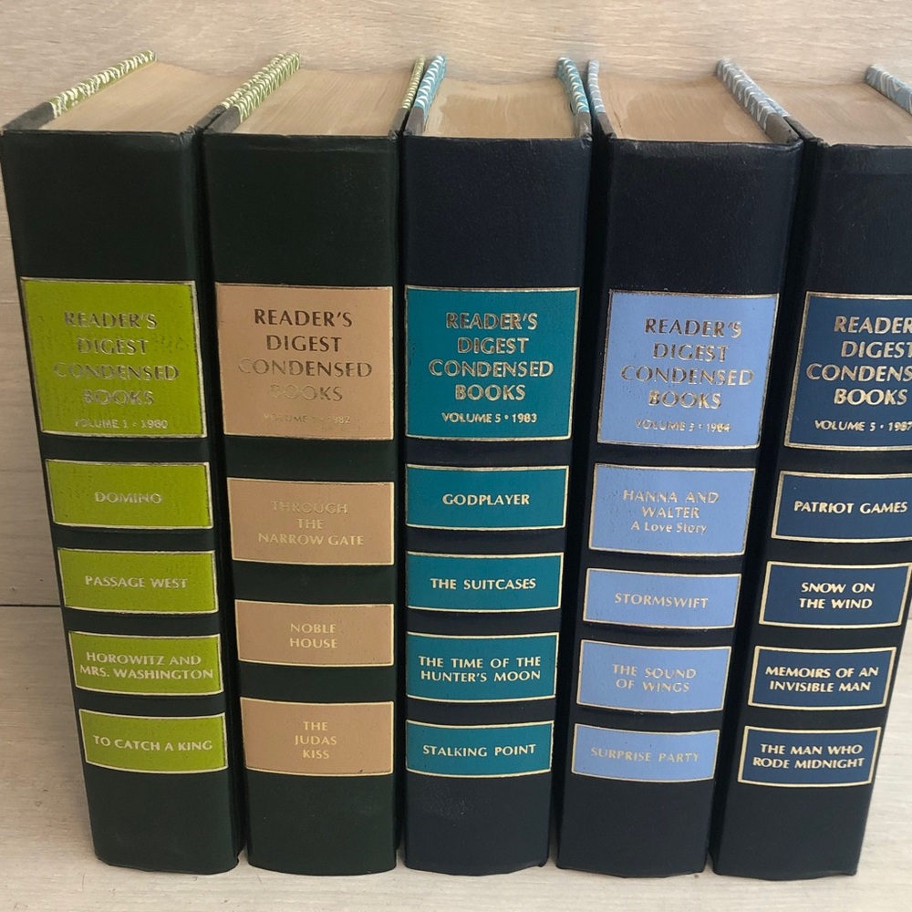 Reader's Digest 1980’s First Editions Condensed Books Bundle Lot of 5 Read Post